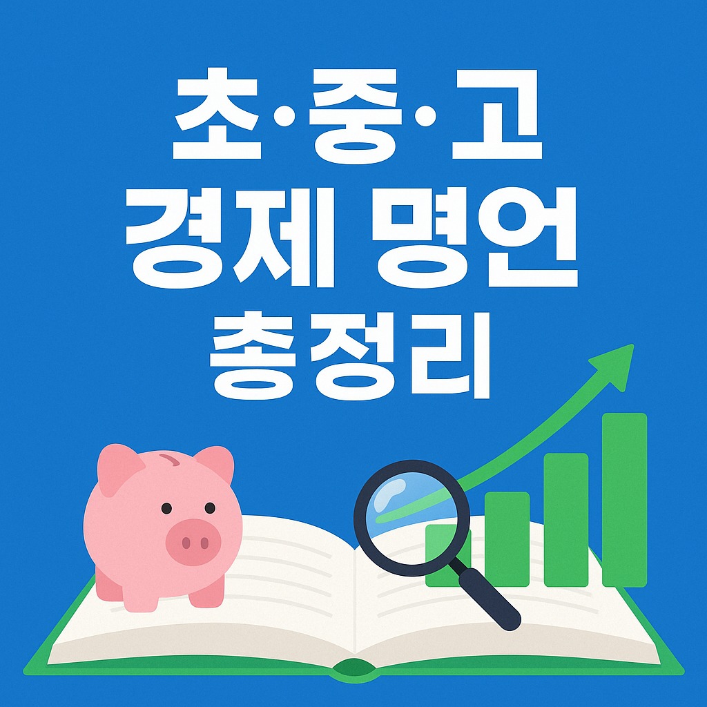 초&middot;중&middot;고에서 배우는 경제 명언 총정리 관련된 사진
