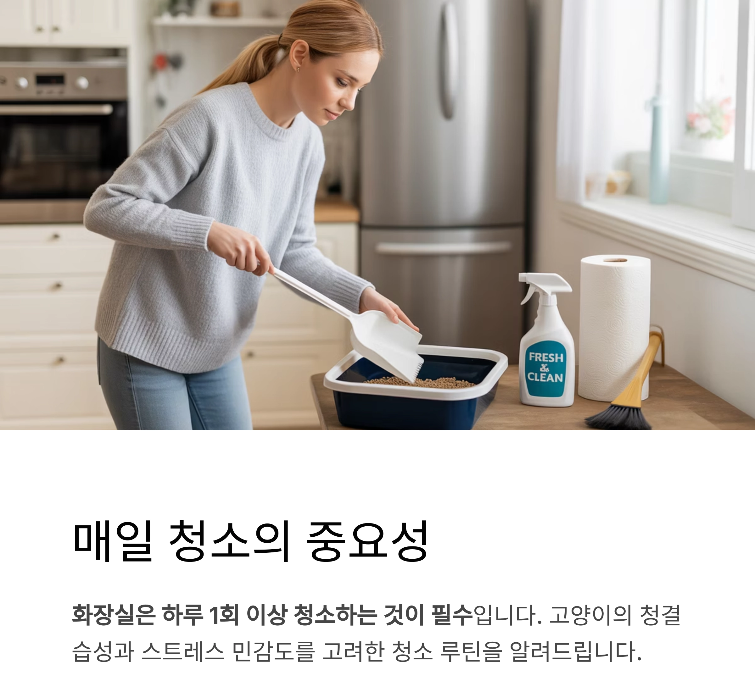 고양이 화장실, 매일 청소가 필요한 진짜 이유