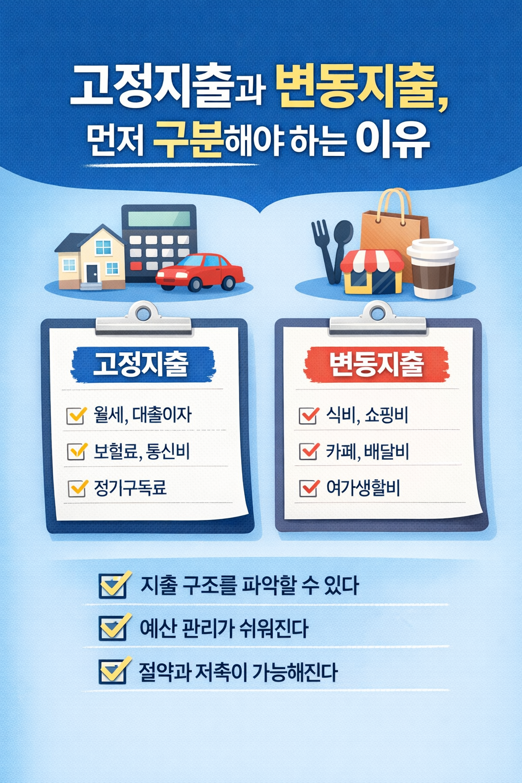 고정지출과 변동지출, 먼저 구분해야 하는 이유