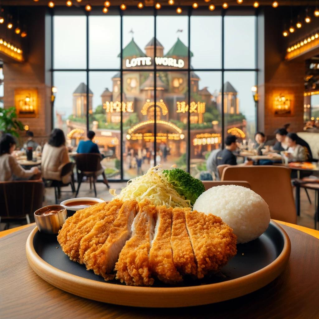 롯데월드 남산 돈까스