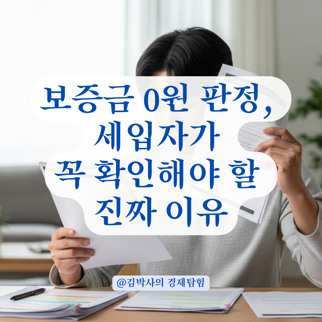 임대보증보험 ‘0원’? 임차인이 꼭 알아야 할 위험 신호.