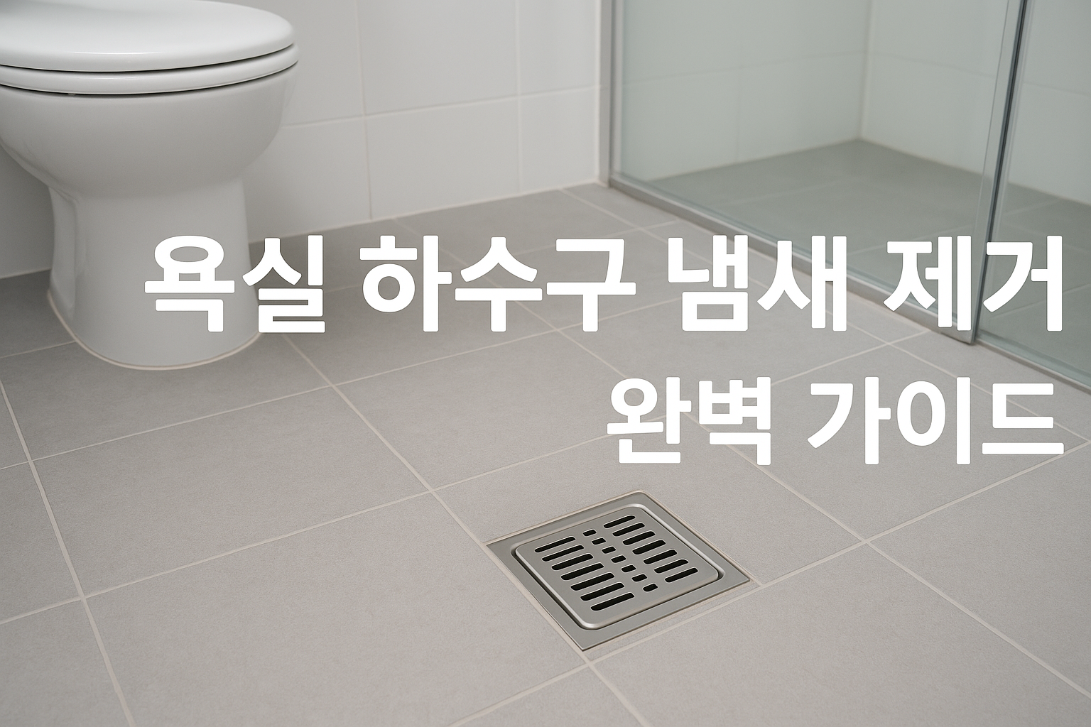 욕실 하수구 냄새 없애기