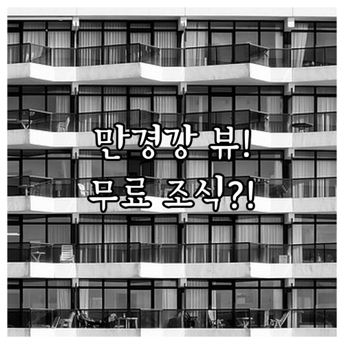 만경강 뷰부터 무료 조식까지 혜택 풍..