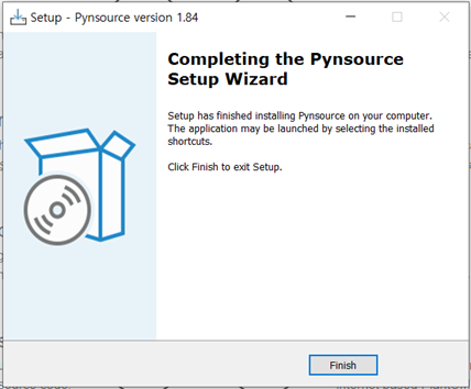 Pynsource 설치완료
