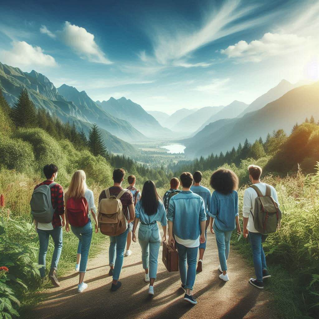 단체-여행중인-일행들