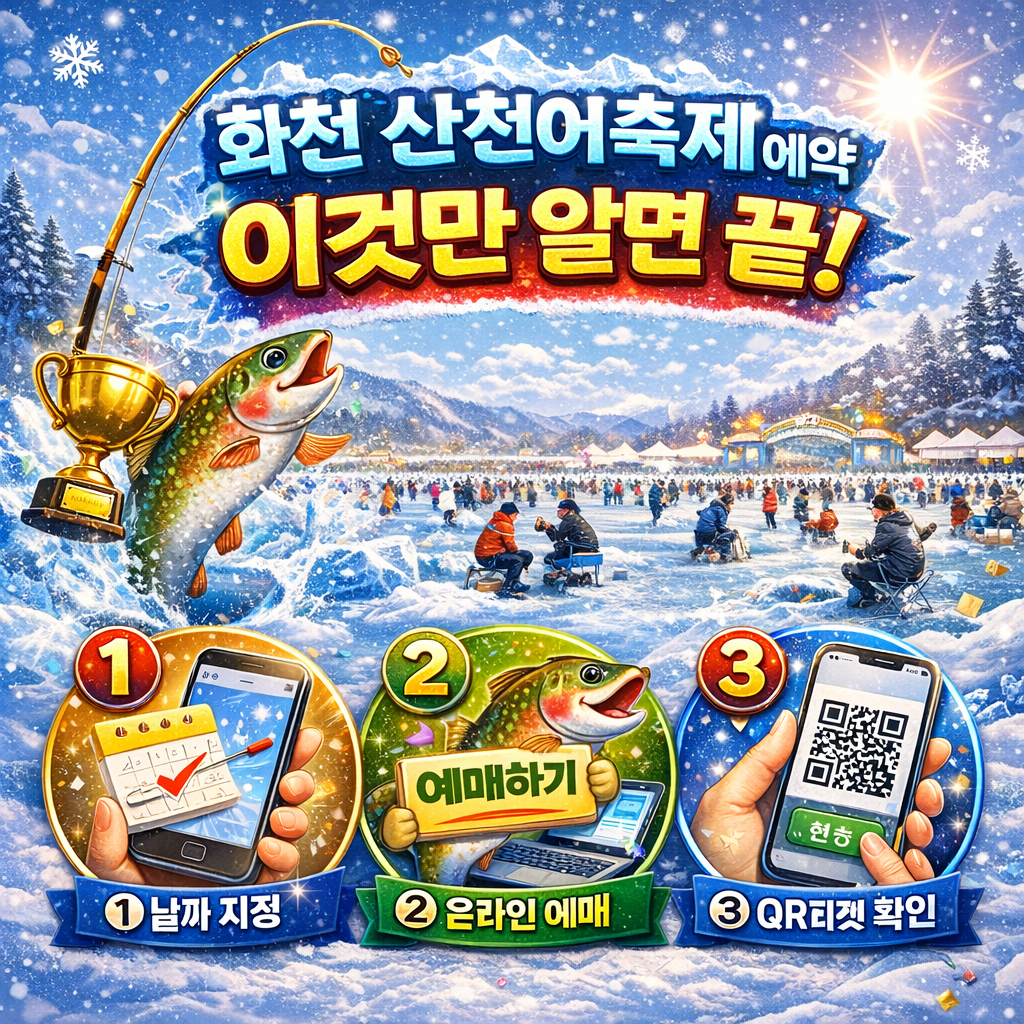 예약접수 얼음낚시 기간, 시간 확인하러 가기