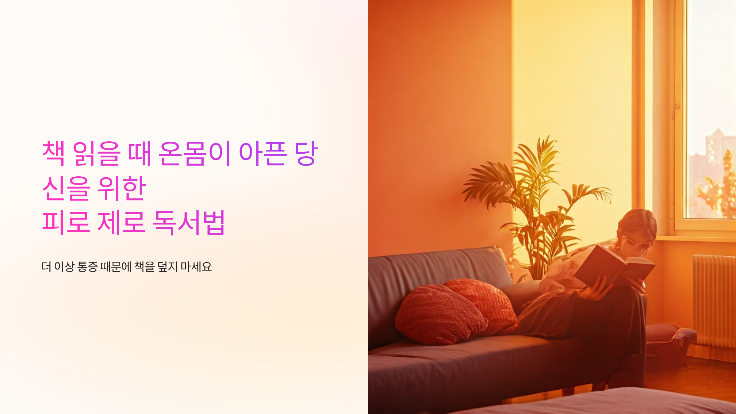 👓 장시간 독서해도 눈&middot;몸 안 아픈 비법 10가지