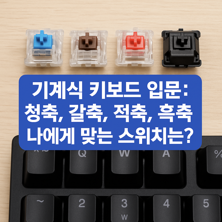 기계식 키보드 입문: 청축, 갈축, 적축, 흑축 나에게 맞는 스위치는?