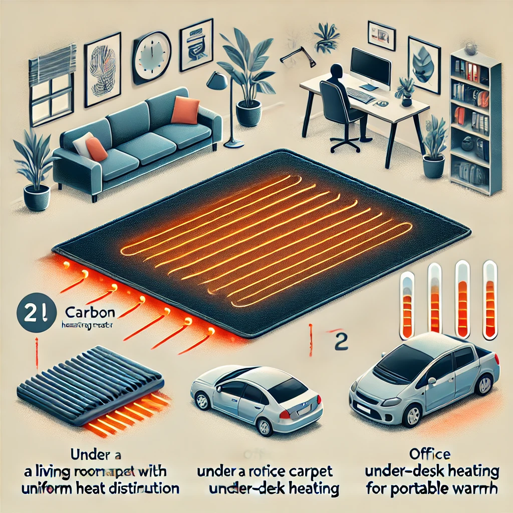 거실&amp;#44; 사무실&amp;#44; 차량 등 다양한 환경에서 사용되는 카본매트