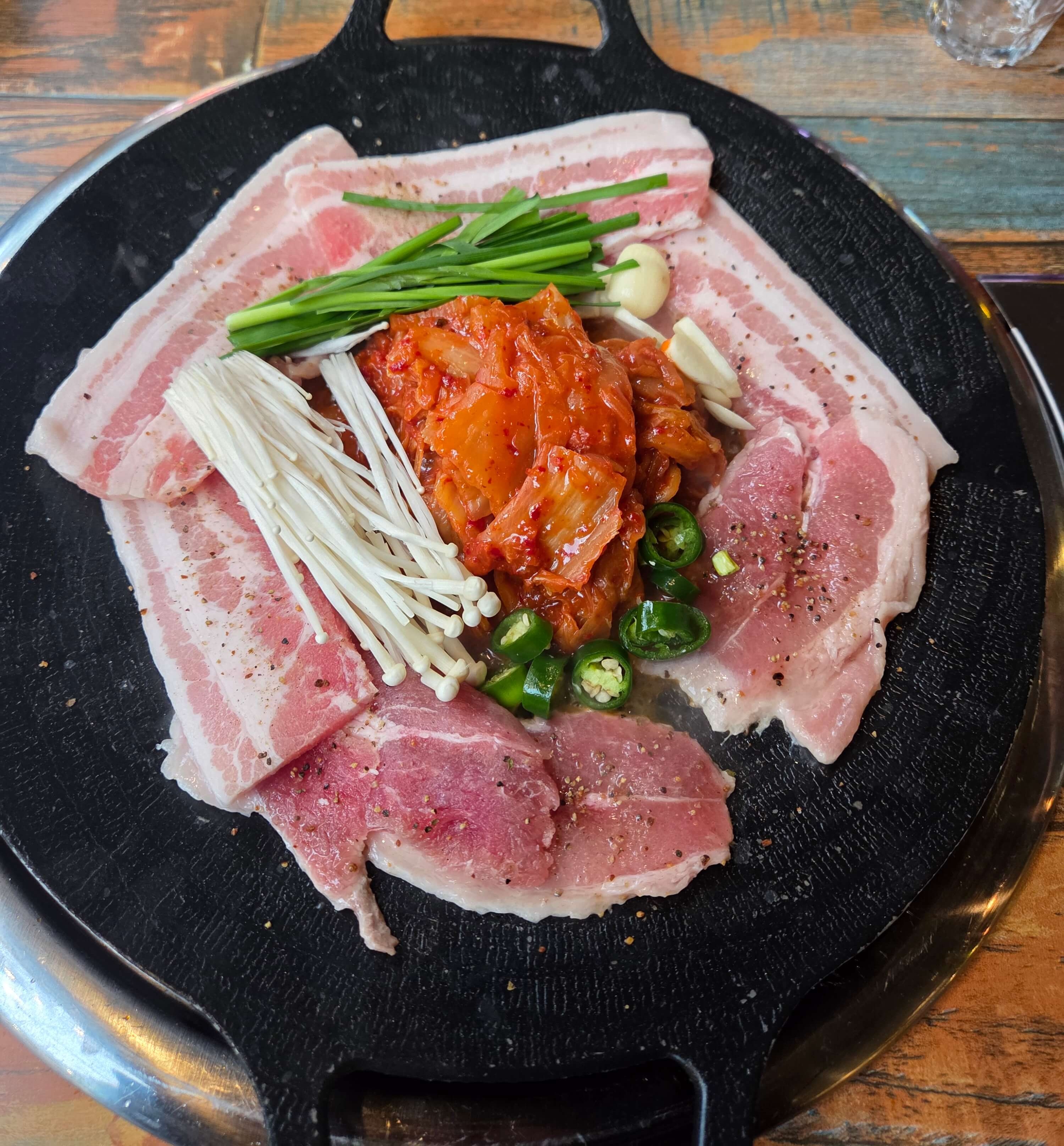 삼겹 김치 구이