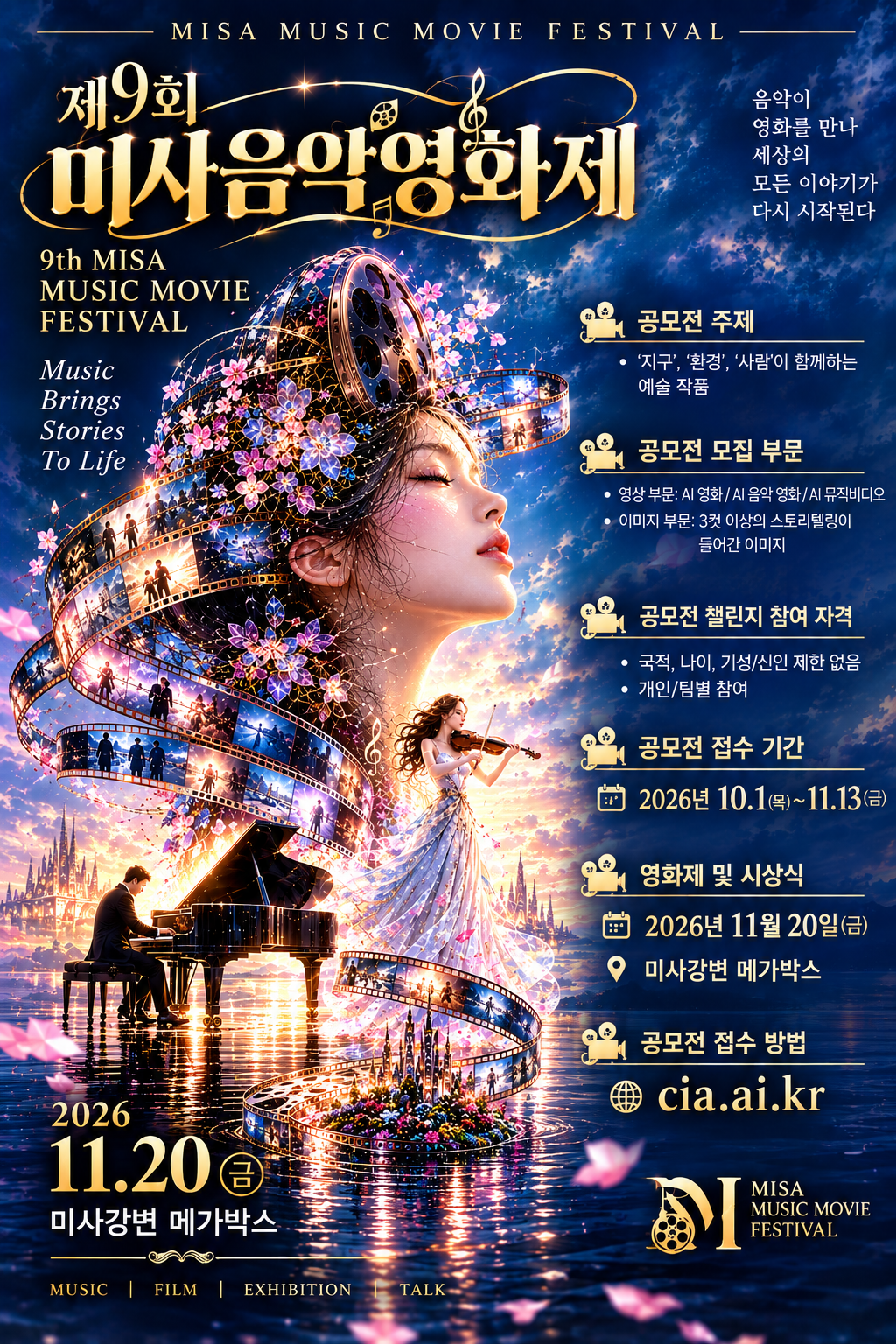 음악·영화·AI의 경계를 넘다, 2026 제9회 미사음악영화제 출품작 공모 음악·영화·AI의 경계를 넘다, 2026 제9회 미사음악영화제 출품작 공모