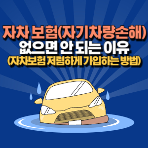 자차 보험 없으면 안 되는 이유