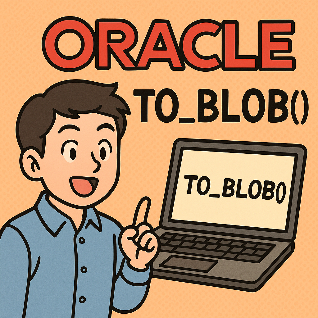 오라클 TO_BLOB() 함수로 이미지, 파일 데이터 처리하기
