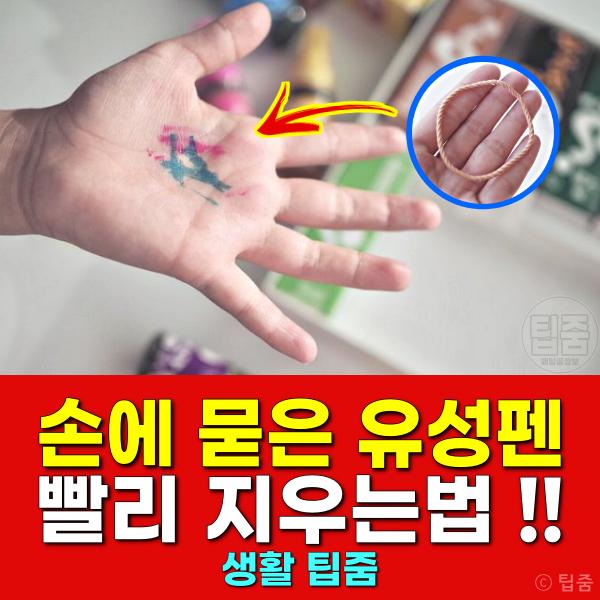 유성펜 지우기 유성매직 지우는법