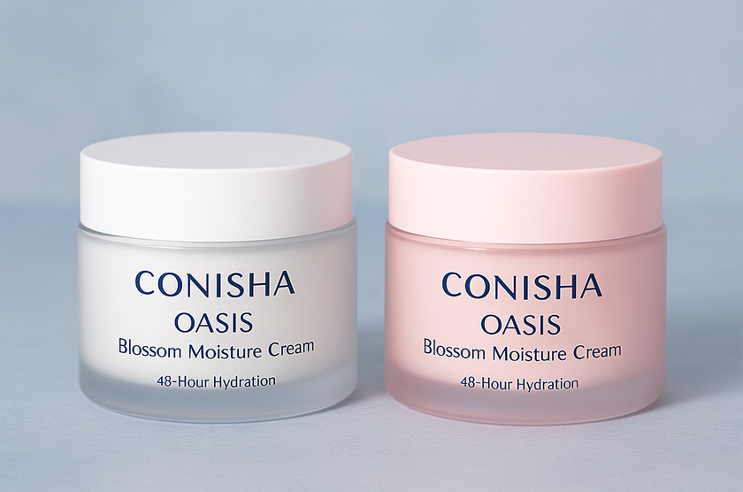 화이트&middot;핑크 계열의 모이스쳐 크림