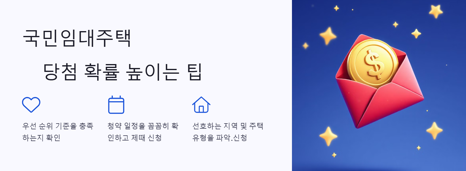 국민임대주택 당첨 확률 높이는 팁