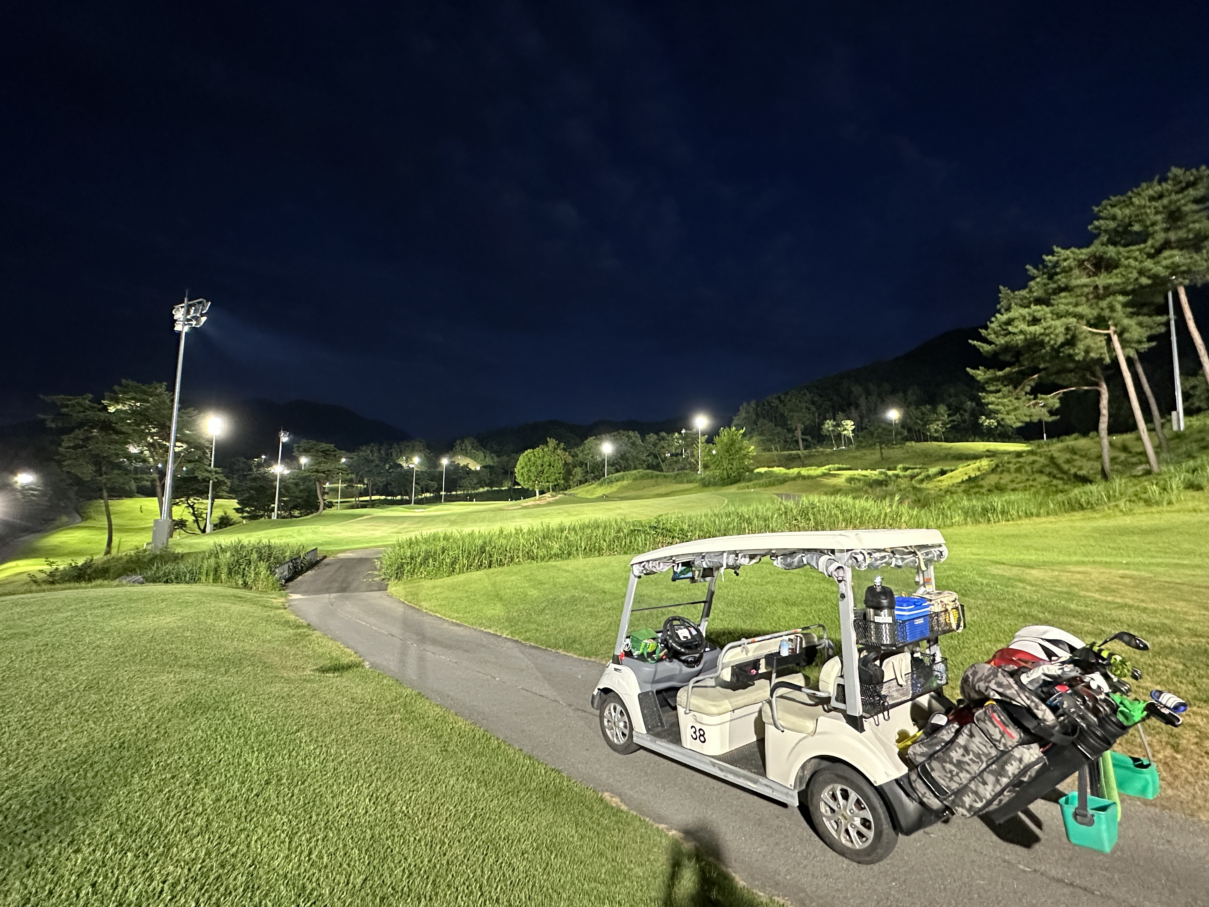 옥스필드 cc 야간골프 라운딩