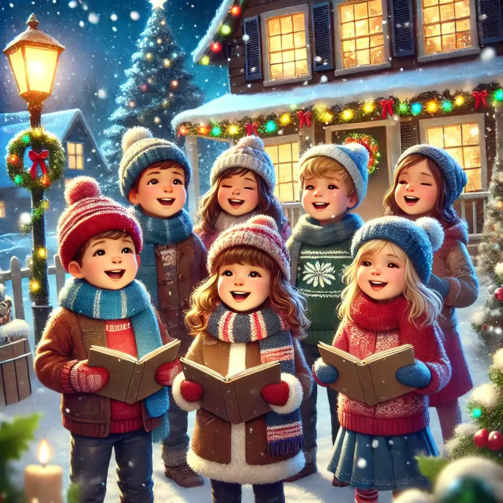 캐럴을 부르는 아이들