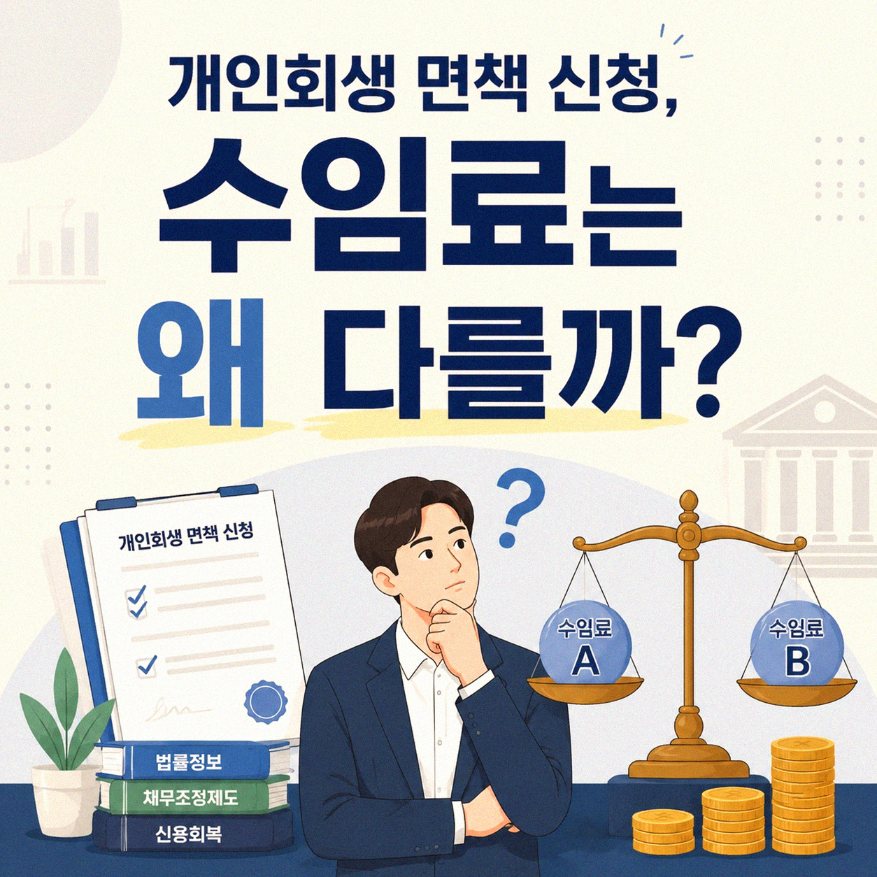 개인회생 면책 신청, 수임료 어느 정도 생각해야 할까