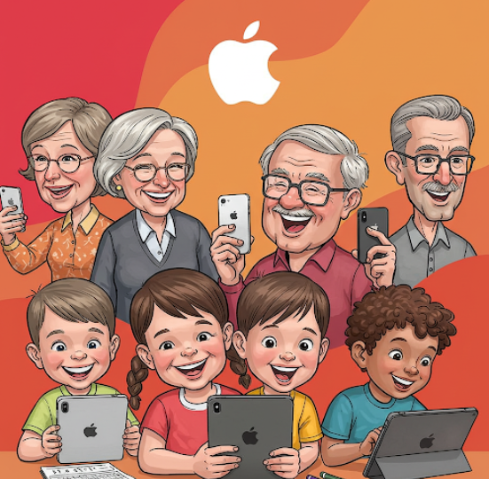 애플의 소비 되물림- 구글 제미나이 생성이미지