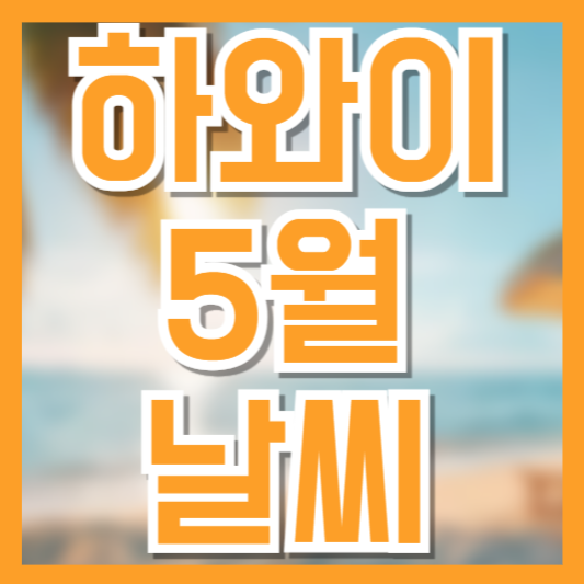 2025년 5월 하와이 날씨 총정리! 여행 전 꼭 알아야 할 기후 정보