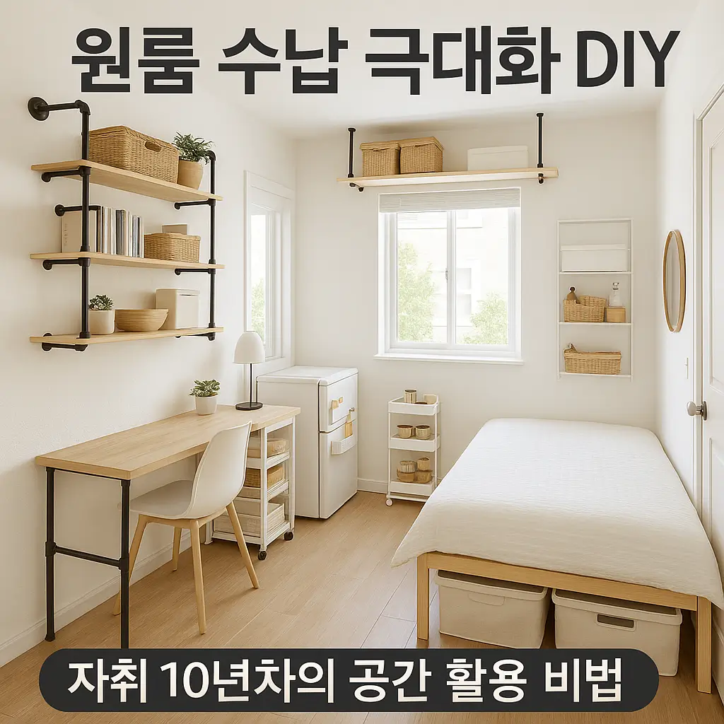 원룸 수납 극대화 DIY 자취 10년차의 공간 활용 비법