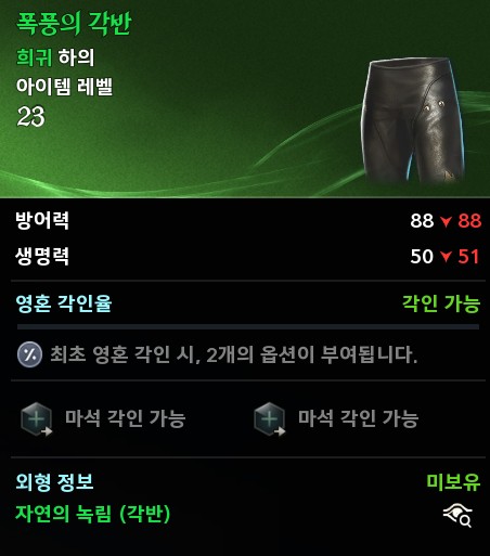 아이온2 폭풍의 각반