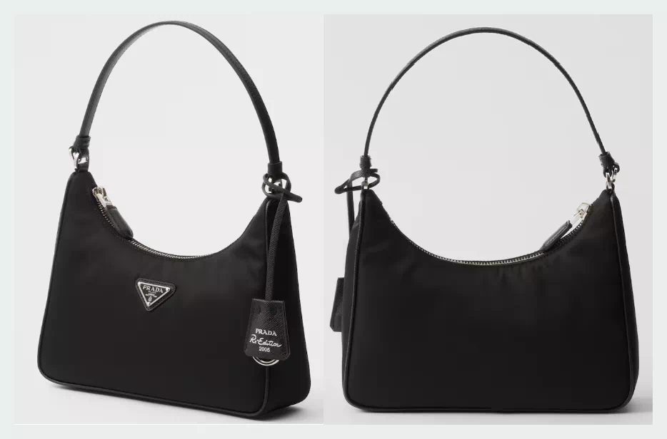 프라다 테수토 호보백 전 후면