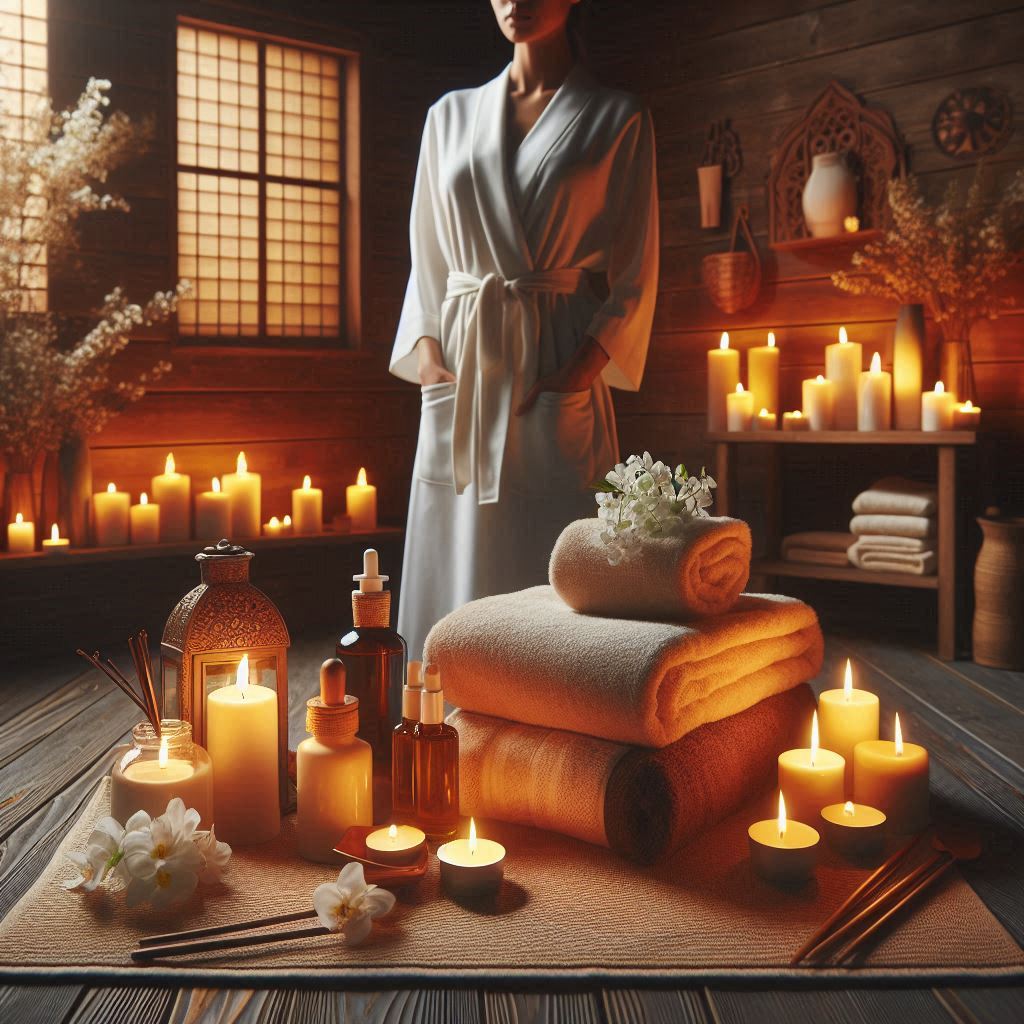 피부,체형관리 샵 배경