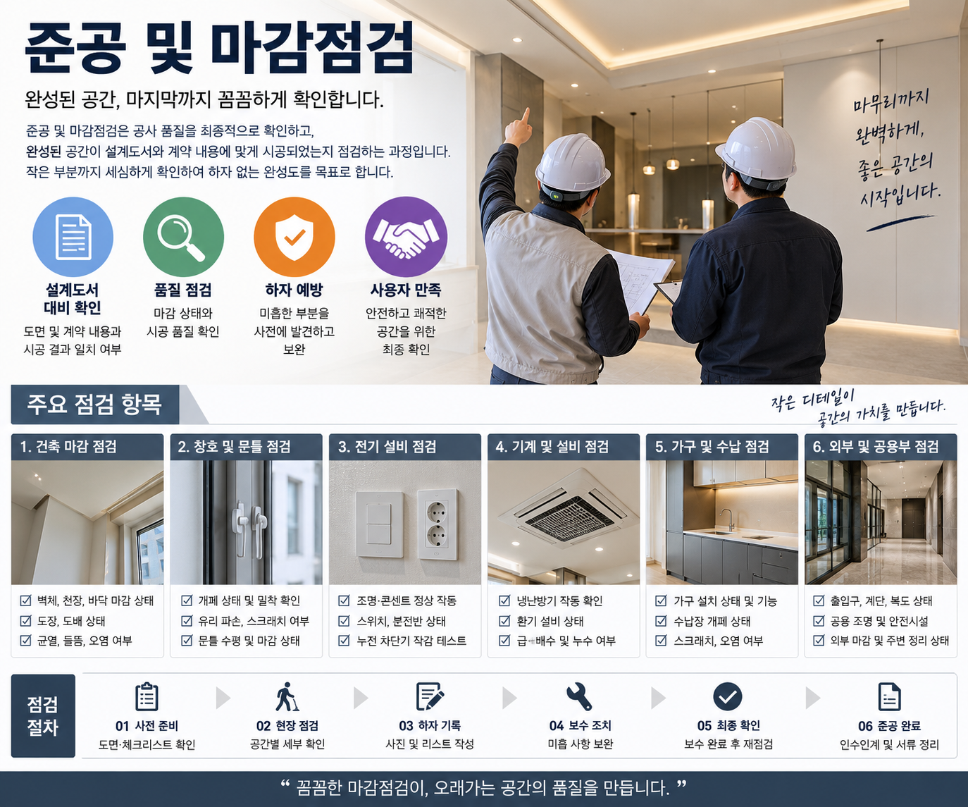 준공 및 마감점검