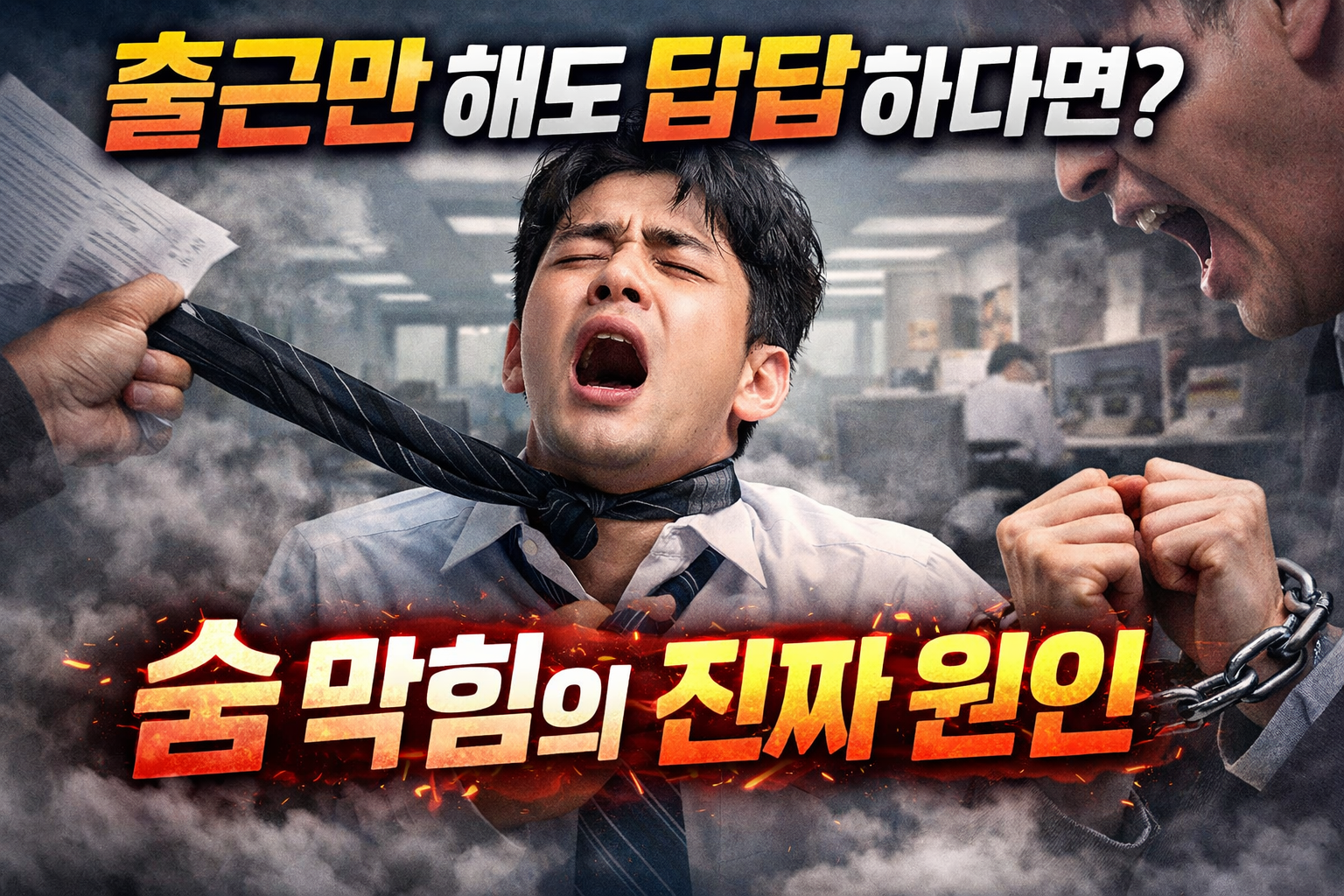 회사에서 숨 막히는 느낌