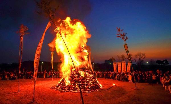전남 달집태우기