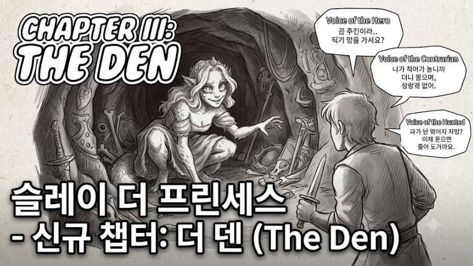 슬레이 더 프린세스 신규 챕터 The Den 일러스트