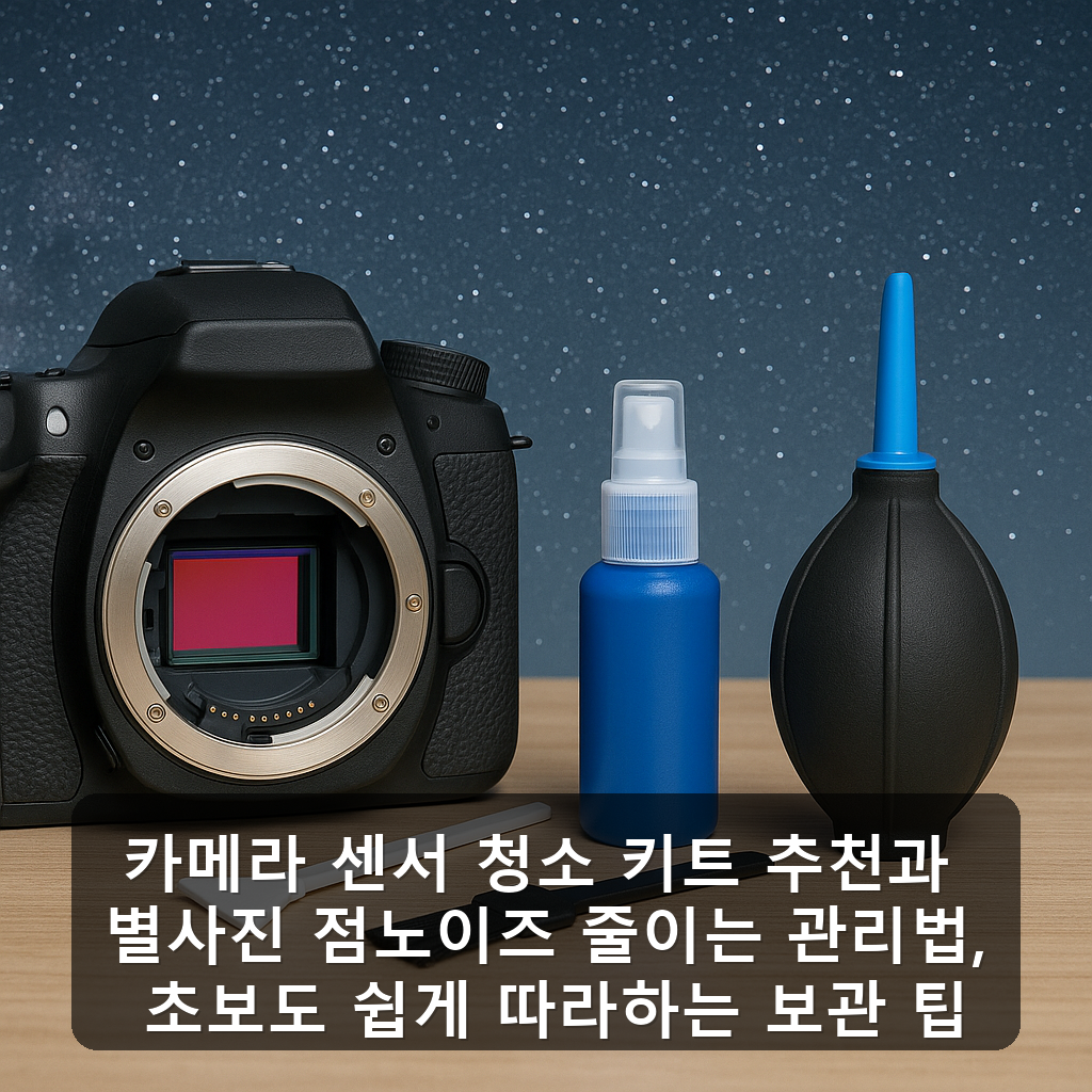 카메라 센서 청소 키트 추천과 별사진 점노이즈 줄이는 관리법, 초보도 쉽게 따라하는 보관 팁