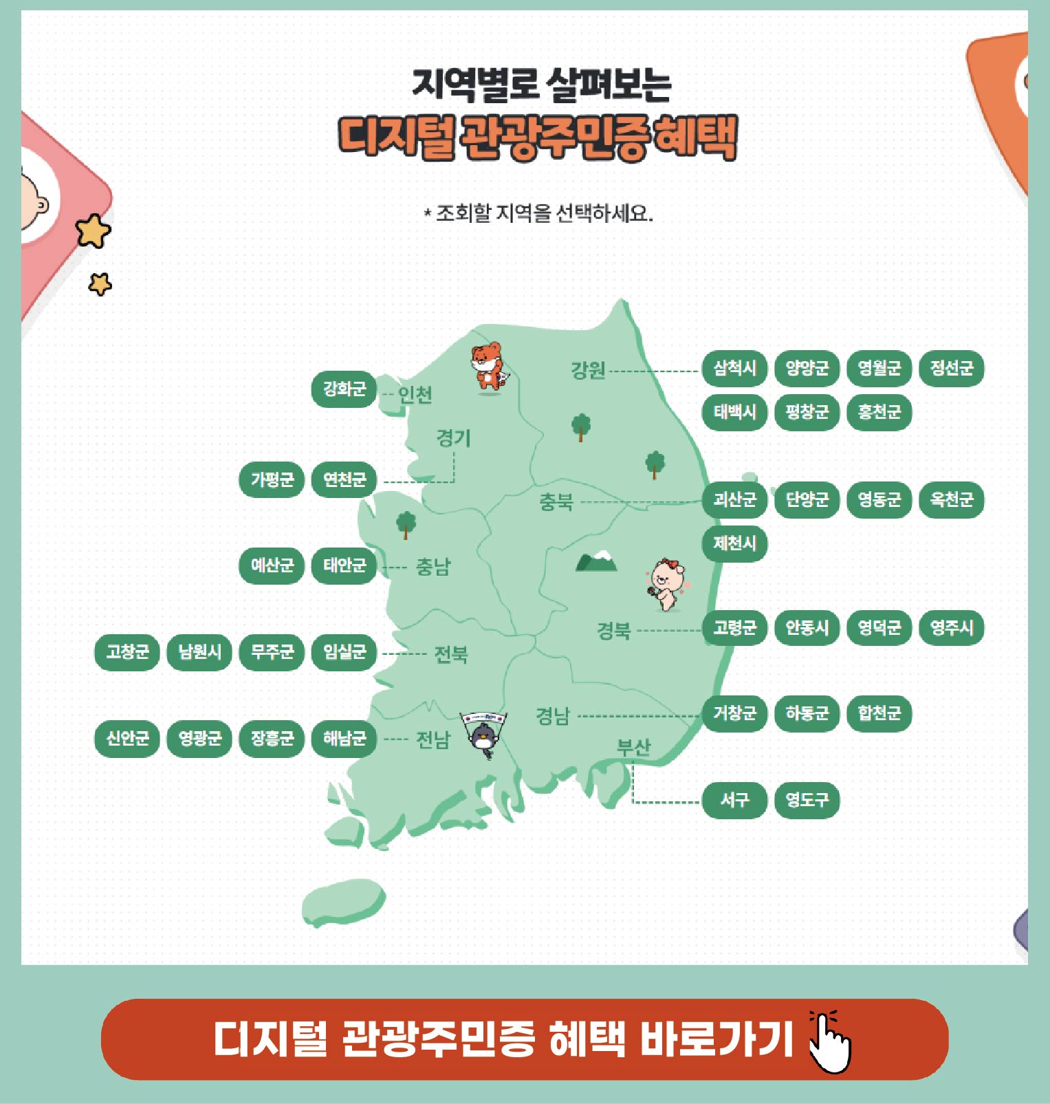 디지털 관광주민증 혜택