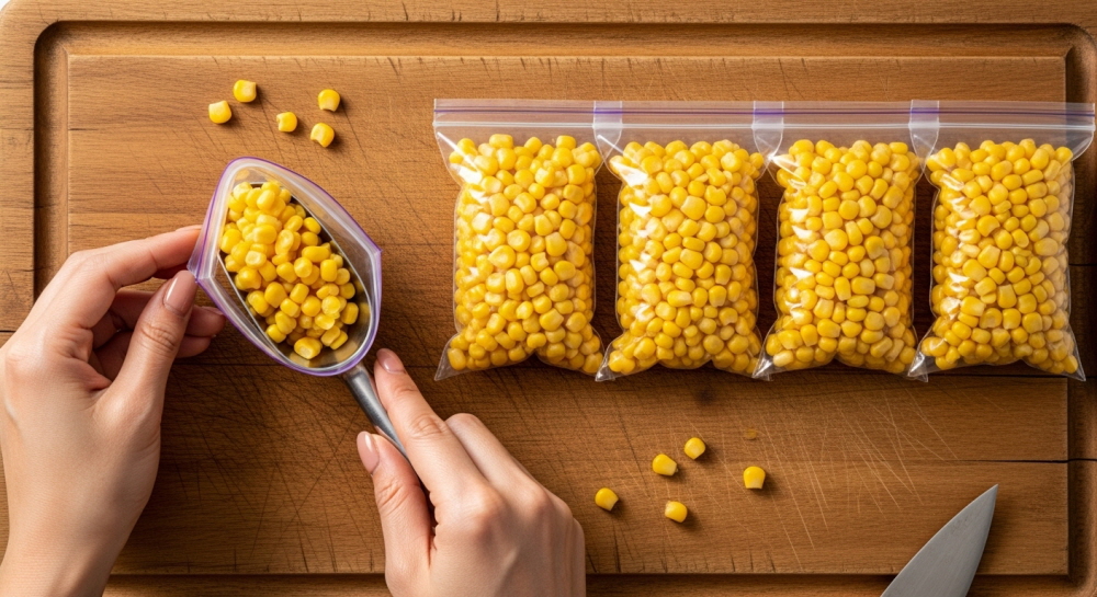 옥수수 냉동 보관