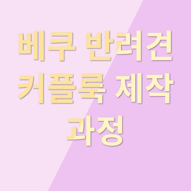 베쿠 반려견 커플룩_3