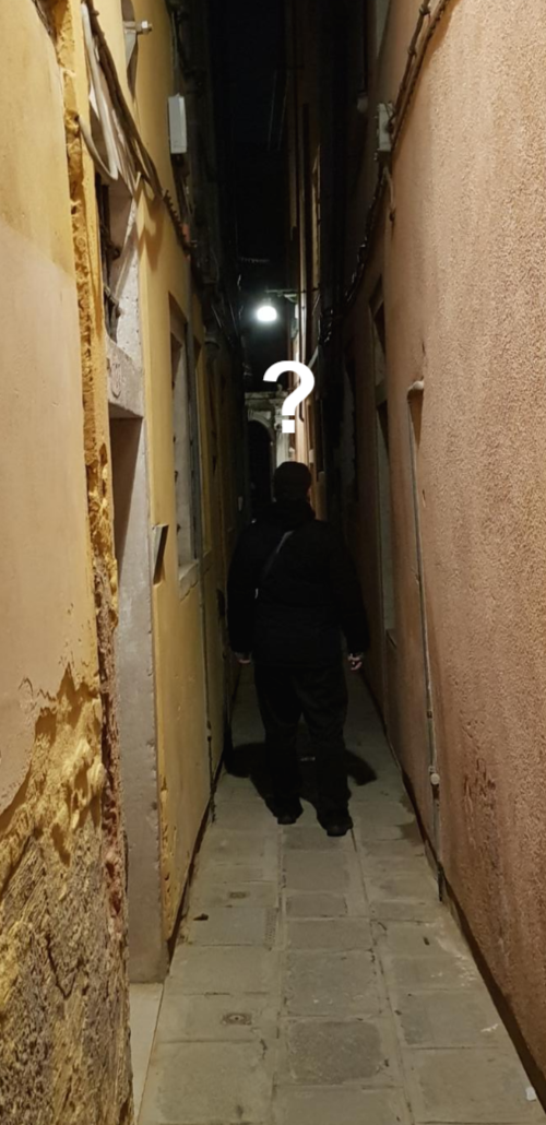 이탈리아 베네치아 밤거리