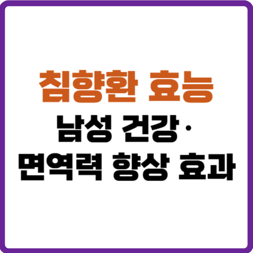 침향환 효능