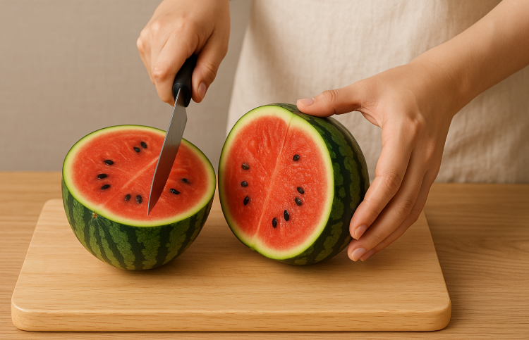 깎아 먹는 이색 수박, 놀라운 효능과 주의할 점