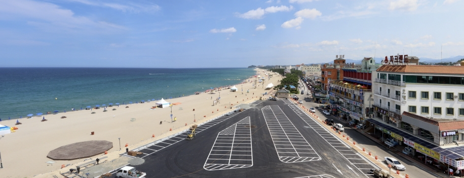 낙산해수욕장 인근 주차장 이미지