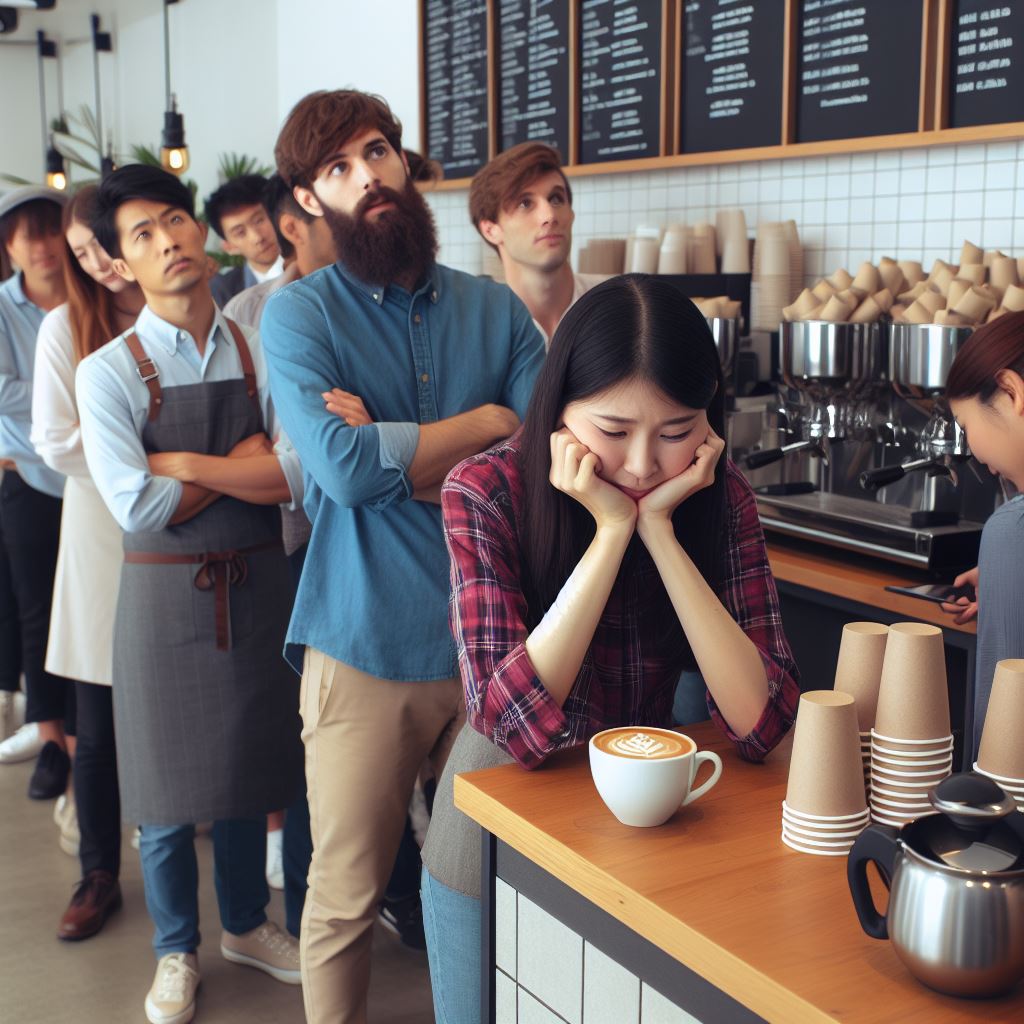 커피숍에서 일하기