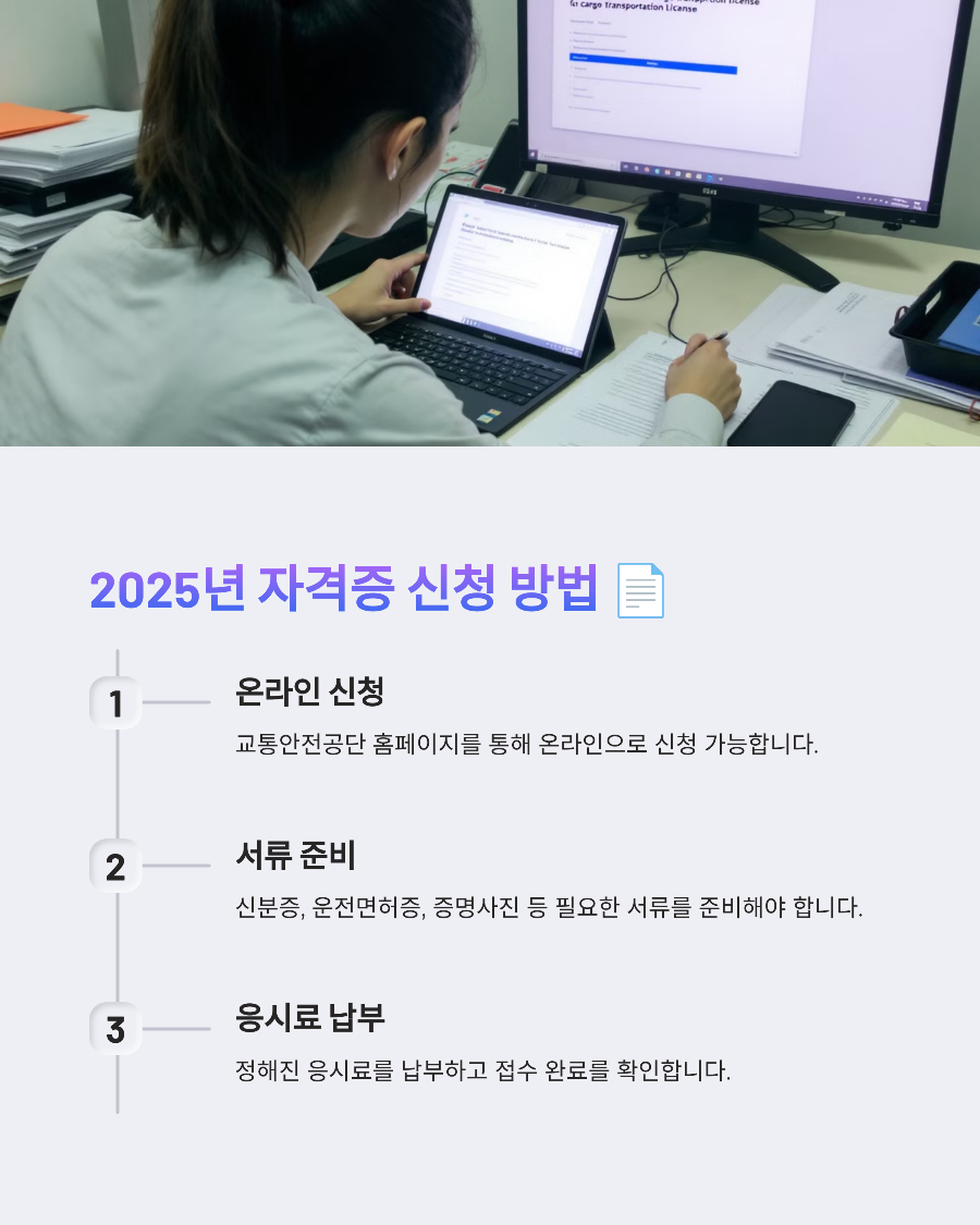 2025년 화물운송 자격증 신청 및 취득 꿀팁! 합격률 높이는 방법
