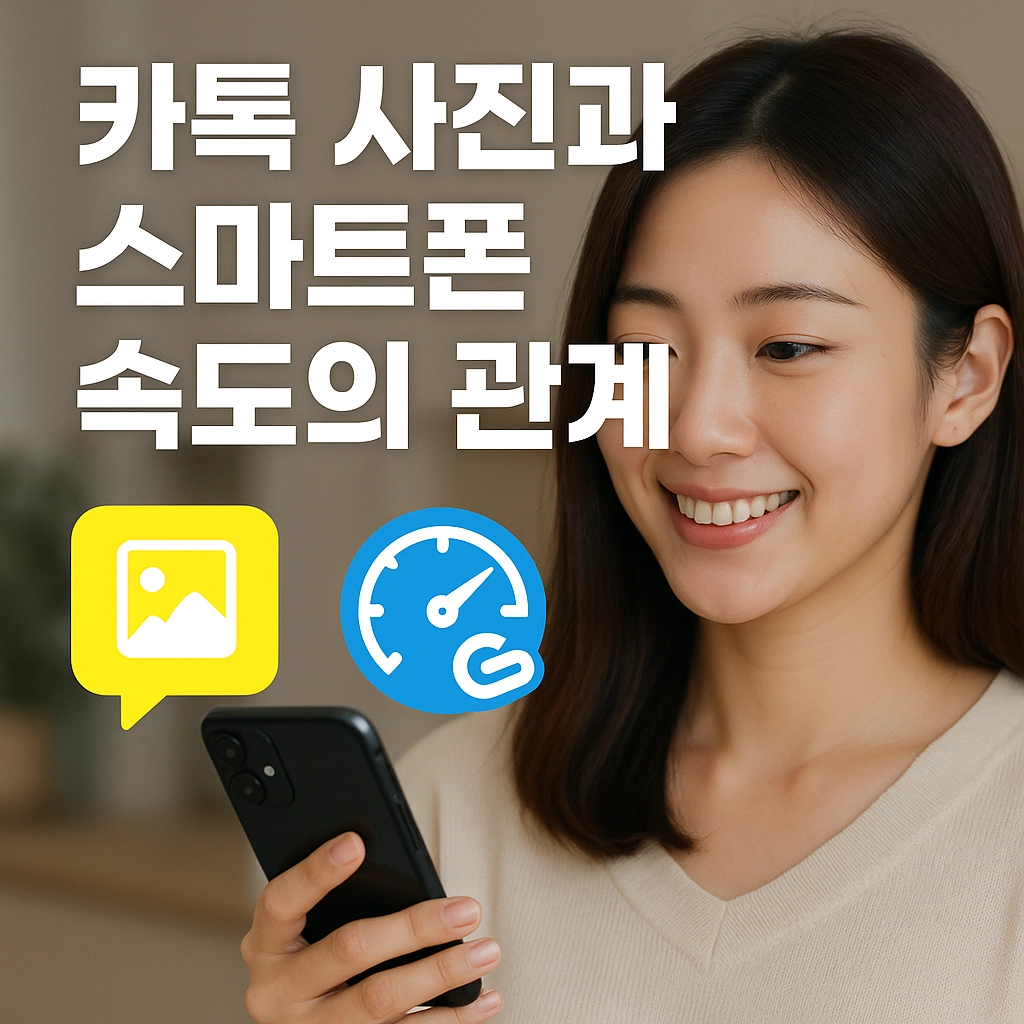 카톡 사진과 스마트폰 속도의 관계