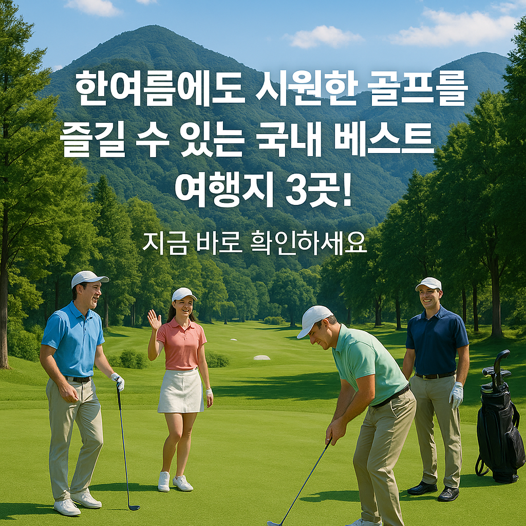 여름에도 시원한 국내 골프여행지 BEST 3!