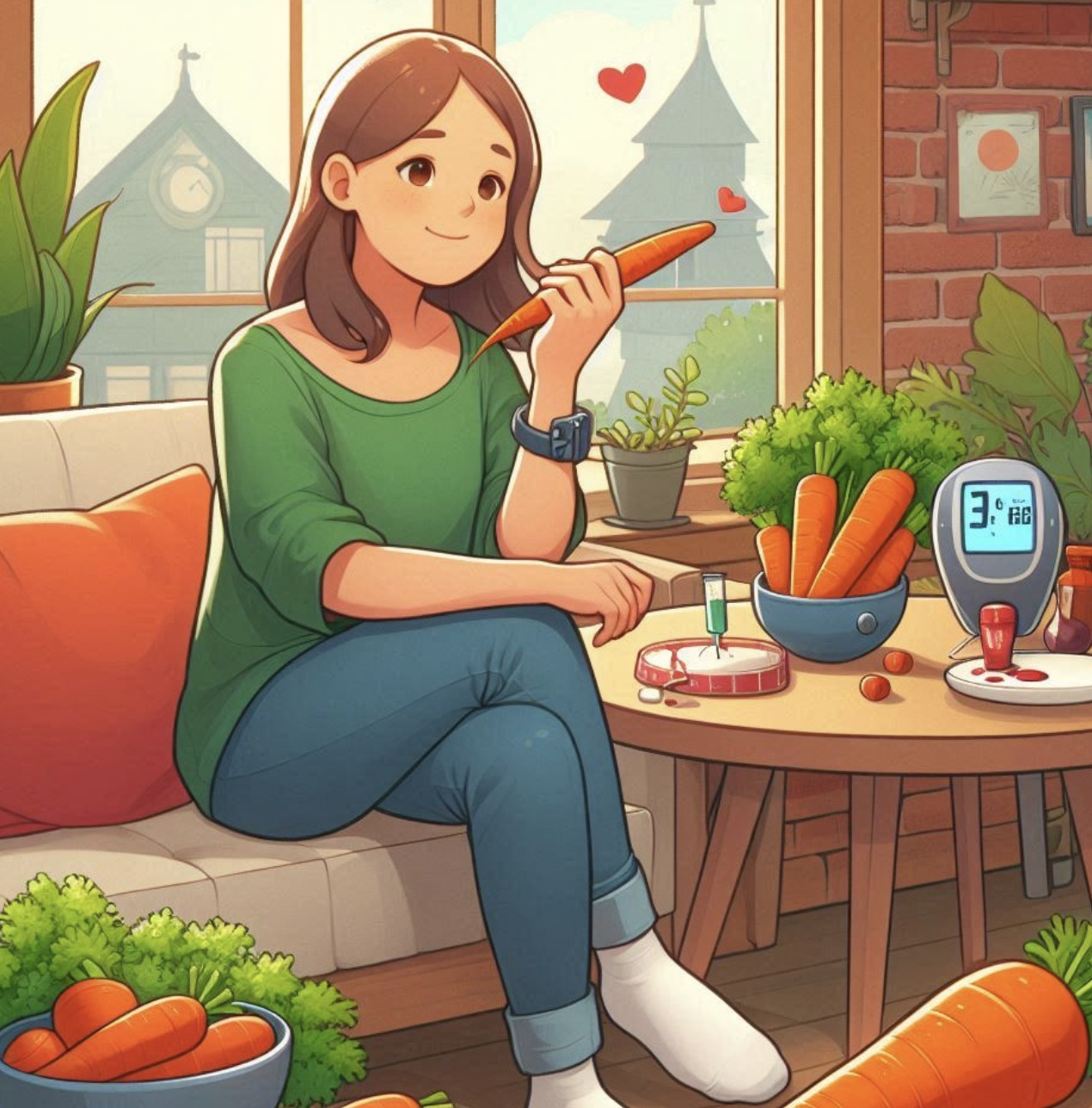 당근먹으면 혈당이 올라가나요 (당근주스 당근GI)