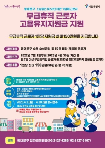 서울시 고용유지지원금