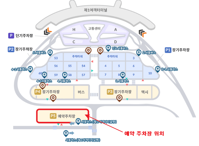 인천공항 제1터미널 장기주차장 예약