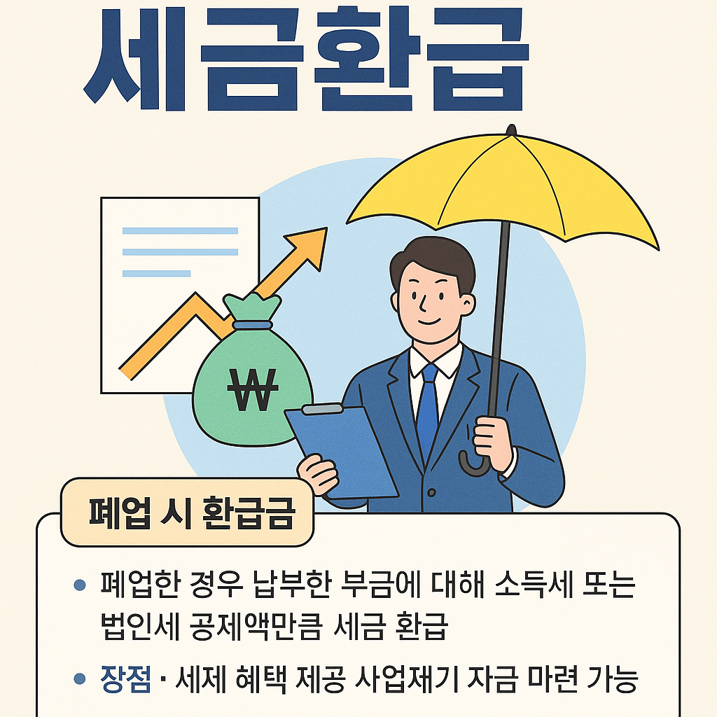 폐업 시 환급금 규정