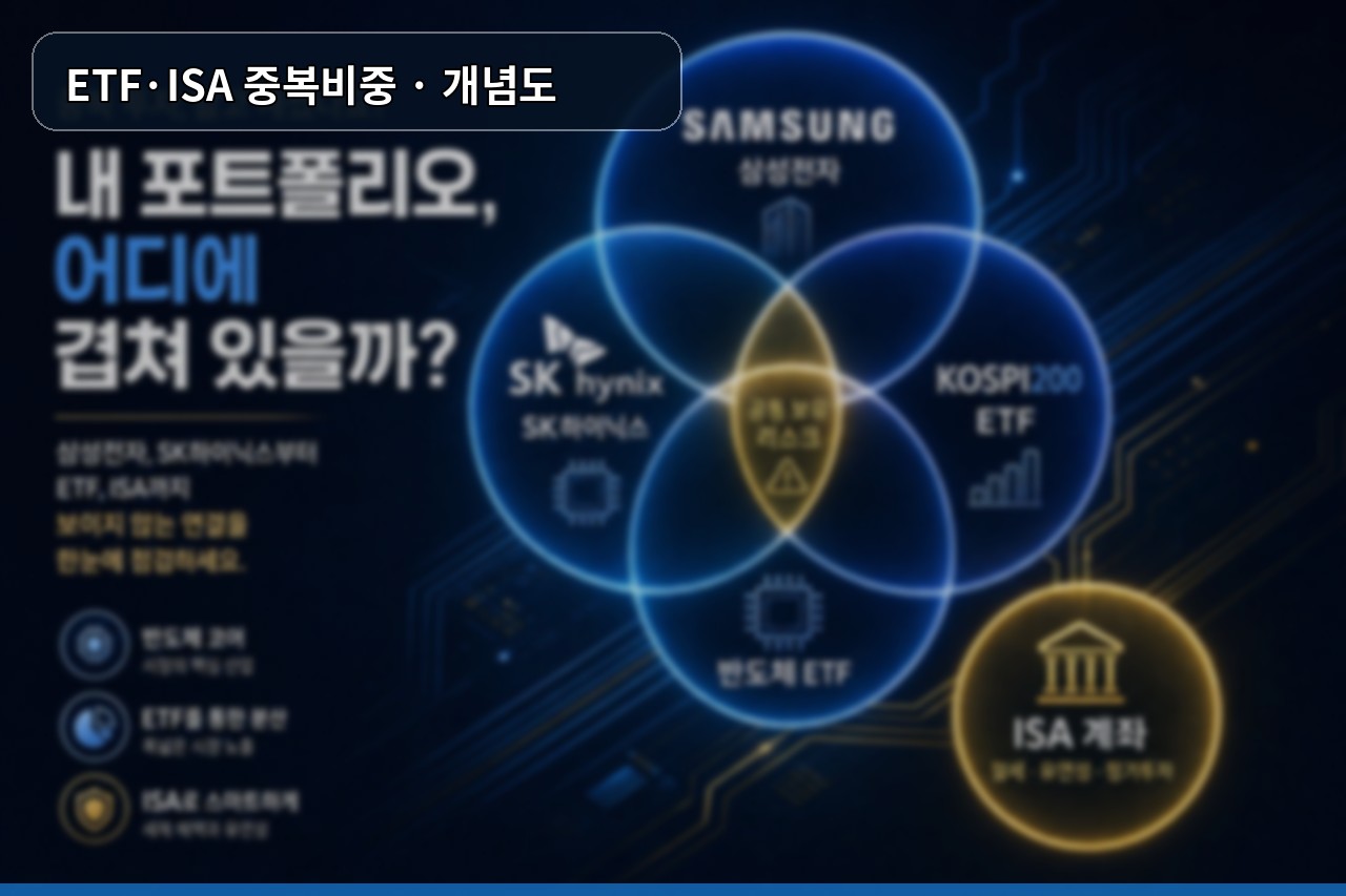삼성전자 SK하이닉스 ETF ISA 중복비중 위험 개념도
